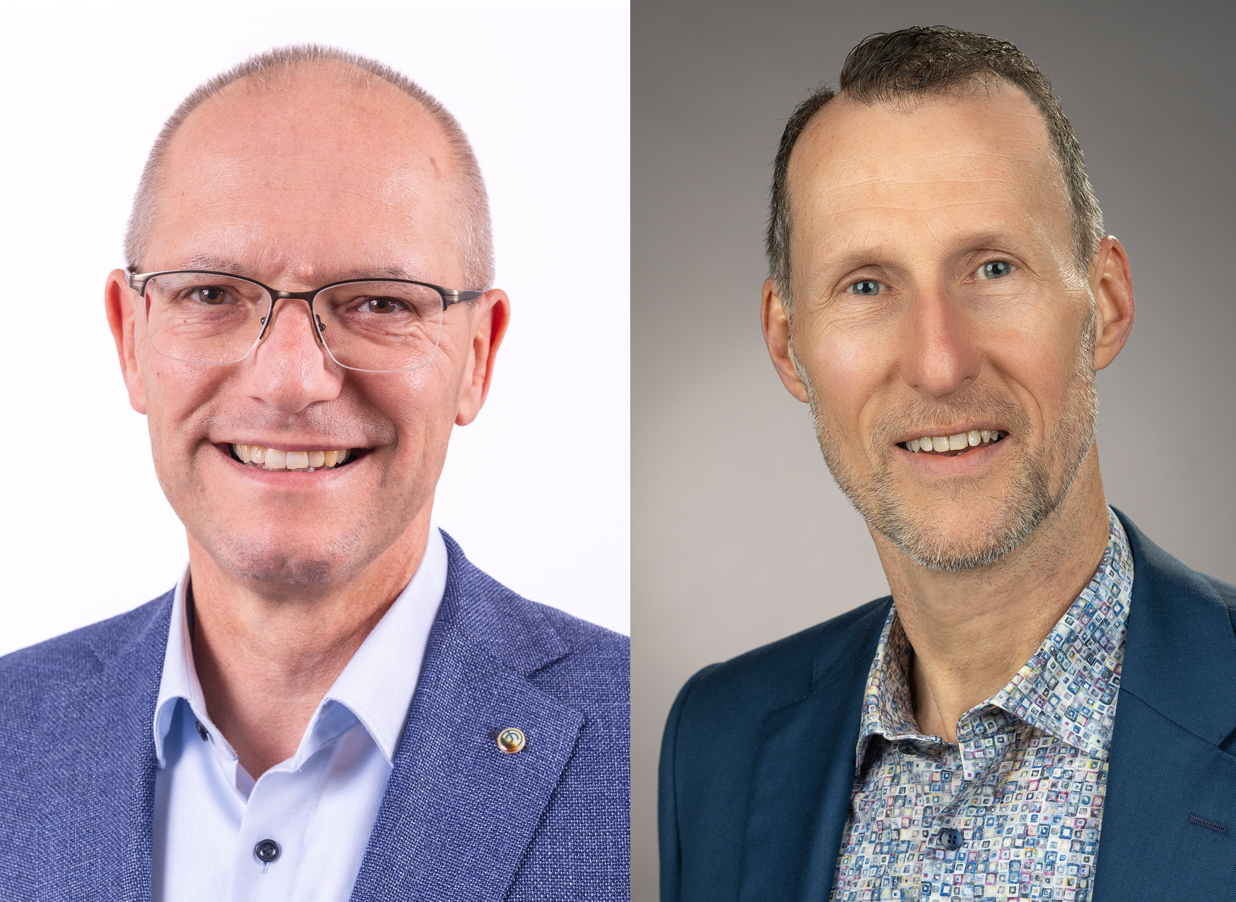 Jrgen Schmied und Dr. Thomas Wolter stelle sich den Fragen der Rheinbreitbacher Brger.